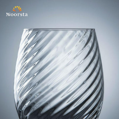Noorsta Crystal Swirl Glass Tumbler Set - 3 Pieces
