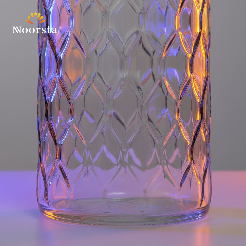 طقم باشباتشي 5 قطع زجاج مستورد بتصميم عصري - Premium Pasabahce 5-Piece Leafy Glass Drinkware Set - Noorsta