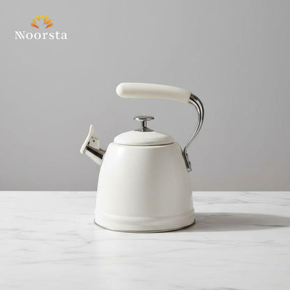 غلاية موقد بصفارة ستانلس ستيل 3.2 لتر - Premium Golden Ruler Whistling Kettle - Noorsta