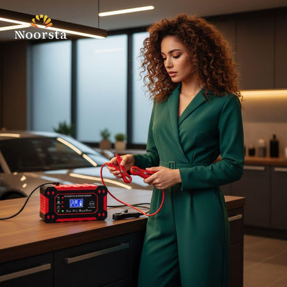 شاحن بطارية ذكي ومصلح للسيارات - Advanced 12V Smart Battery Charger - Noorsta