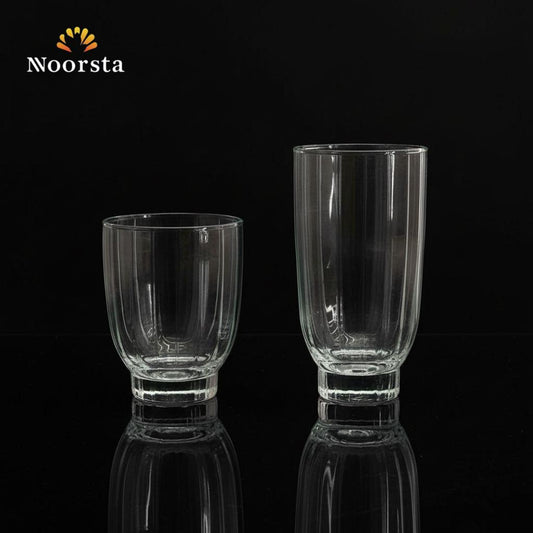 طقم أكواب زجاج مضلع أموري من باشاباتشي