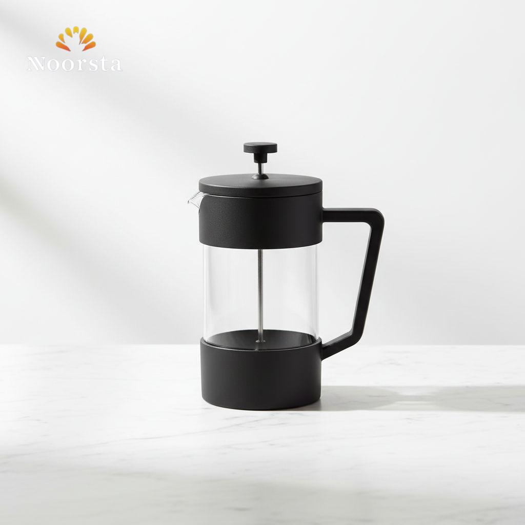 فرينش بريس بايركس لعمل فوم اللبن والقهوة - Authentic Pyrex French Press for Coffee and Milk Foam - Noorsta