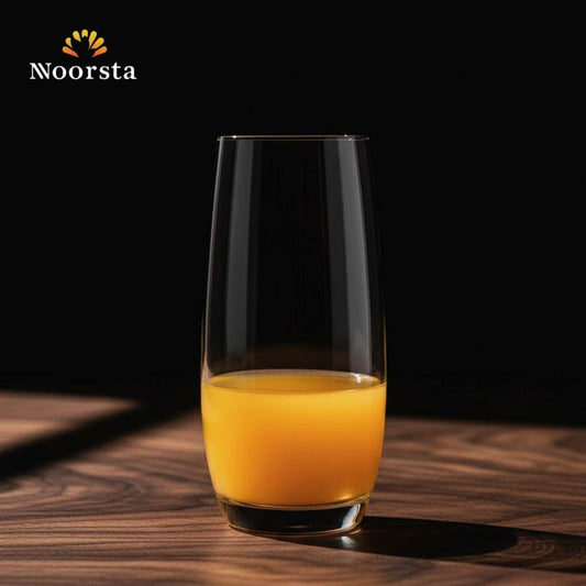 Lumina Curved Crystal-Clear Highball Glass Set