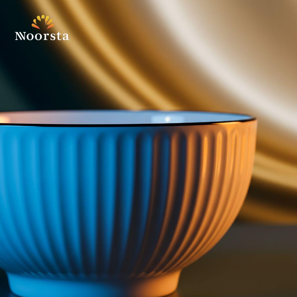 بولة بورسلين حراري مضلعة للشوربة والتقديم - Elegant Ribbed Thermal Porcelain Bowl - Noorsta