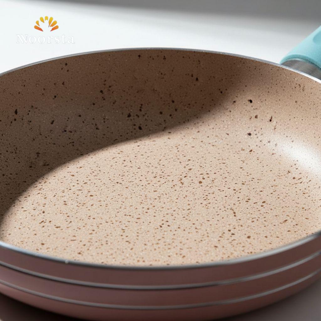 Noorsta Petite Granite Chef's Skillet - 16cm Mini Non-Stick Egg Pan