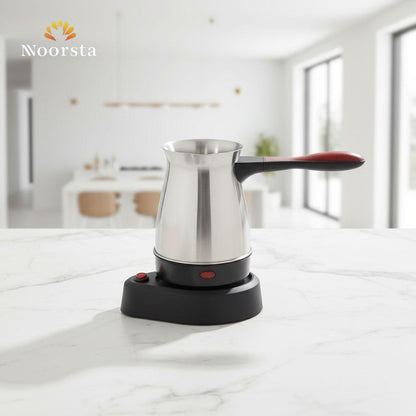 كاتيل قهوة تركي استانلس بقاعدة منفصلة من أوشن - Premium Ocean Stainless Steel Electric Turkish Coffee Maker - Noorsta