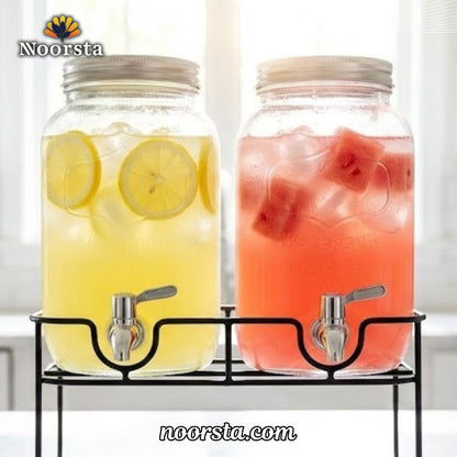 Modern Ribbed Crystal Dispenser Collection