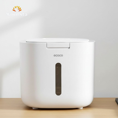 حافظة رز وبقوليات مودرن سعة 10 كيلو - Minimalist Ecoco 10KG Smart Rice Dispenser - Noorsta