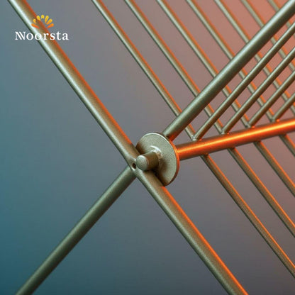صفاية اطباق معدن ضد الصدأ لتنظيم المطبخ - Modern Rustproof Metal Dish Drying Rack - Noorsta