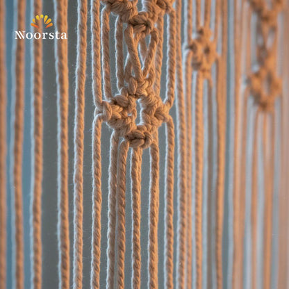 ستارة مكرمية هاند ميد شيك جدا - Artisan Handmade Macrame Window Curtain - Noorsta