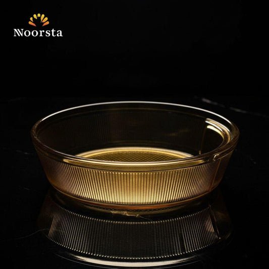 Amber Radiance Fluted Borosilicate Casserole Dish