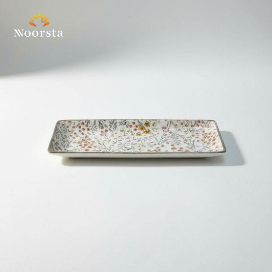 Enchanted Garden Porcelain Rectangular Serving Platter