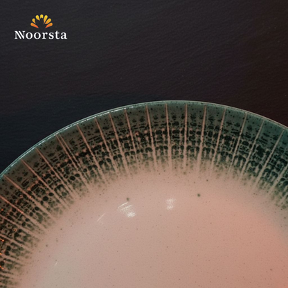 طقم عشاء بورسلين تركي بارز 24 قطعة لجهاز العروسة - Authentic Turkish 3D Embossed Porcelain Dinnerware Set - Noorsta