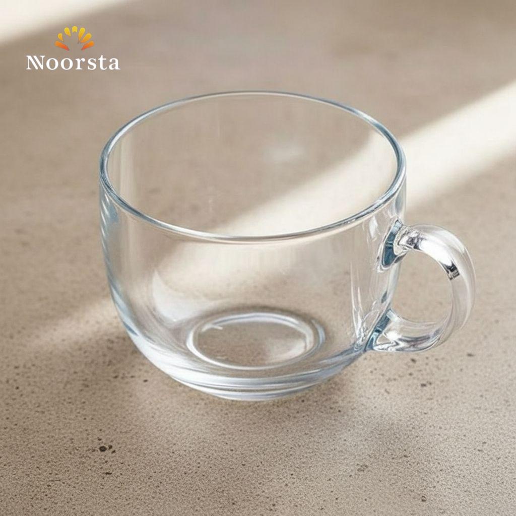 مج لومينا الزجاجي الشفاف الواسع - بوروسيليكات حراري