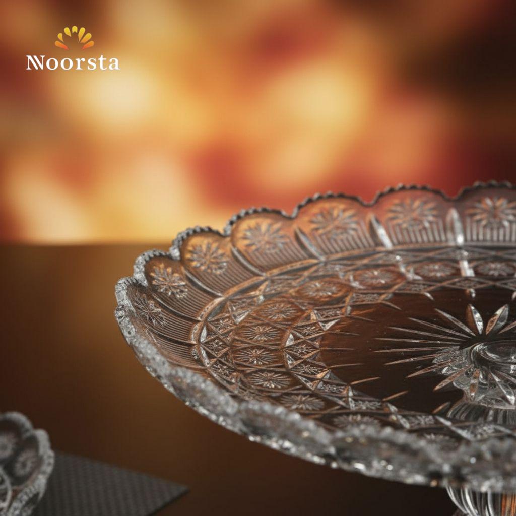 City Glass Bohemia Premium Crystal-Look Gateau Set - 7 Pieces