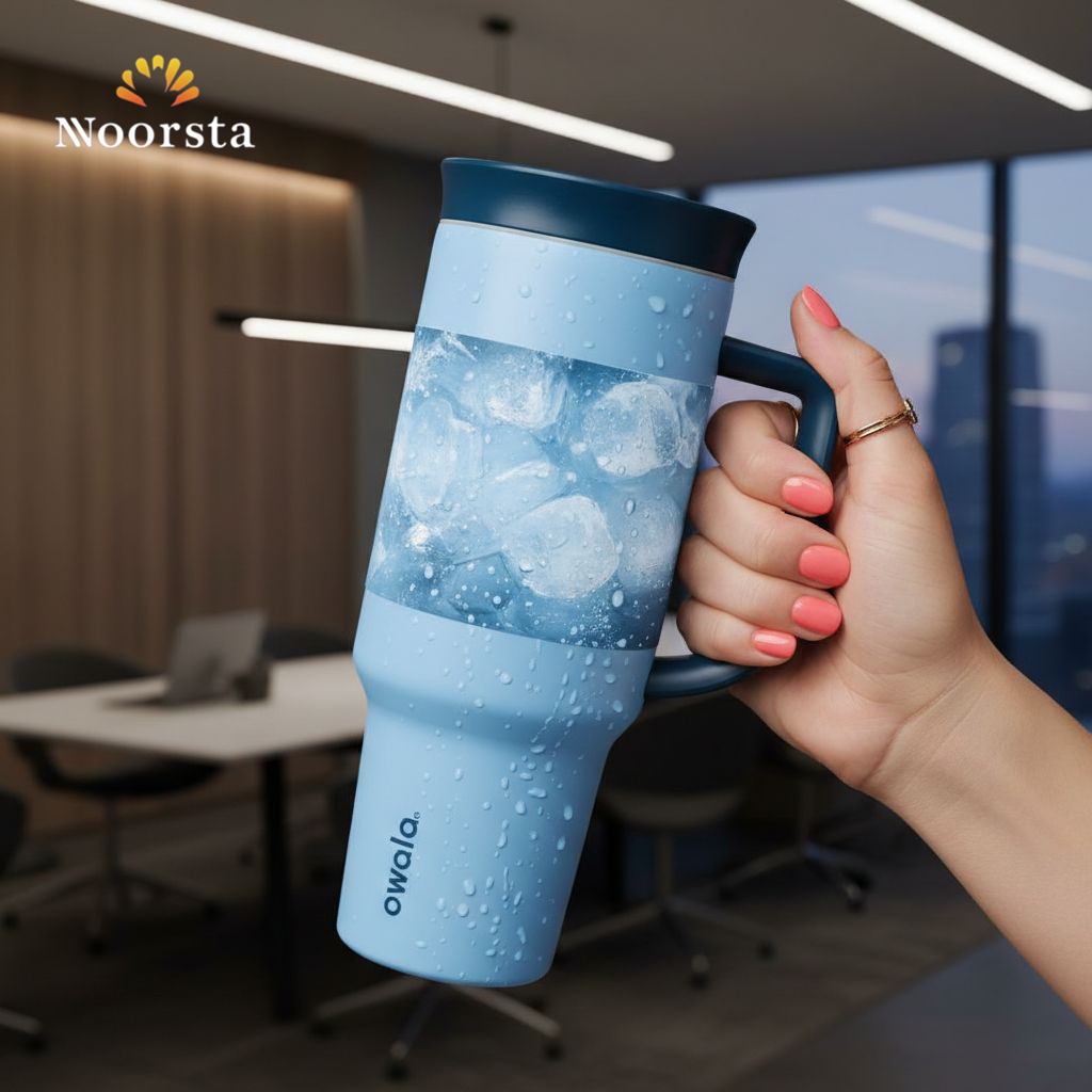 مج حراري أوالا كبير بألوان تخطف العين - Premium Owala Style 1185ml Thermal Tumbler - Noorsta
