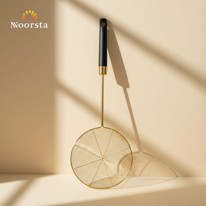 Royal Gold Stainless Steel Spider Skimmer with Matte Black Handle