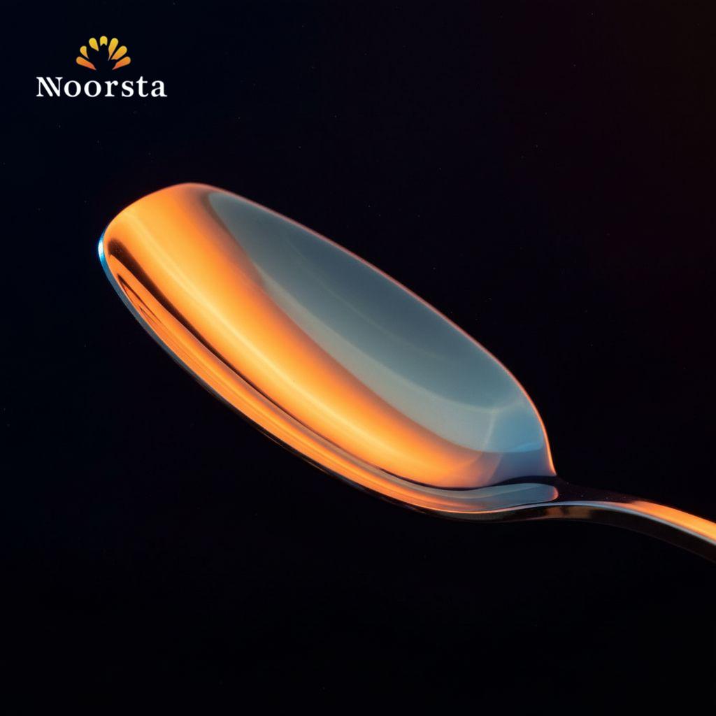 معلقة تقديم دهبي شيك للعزومات - Elegant Large Gold Serving Spoon for Buffets - Noorsta