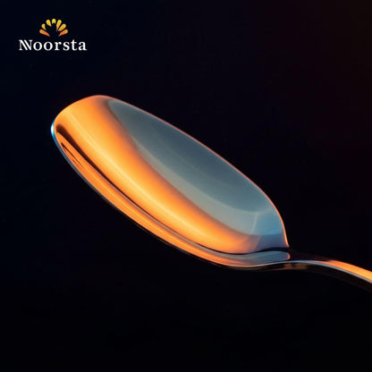 معلقة تقديم دهبي شيك للعزومات - Elegant Large Gold Serving Spoon for Buffets - Noorsta