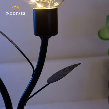 أباجورة ديكور مودرن بتصميم عصافير - Modern Twin Bird Glass Table Lamp - Noorsta