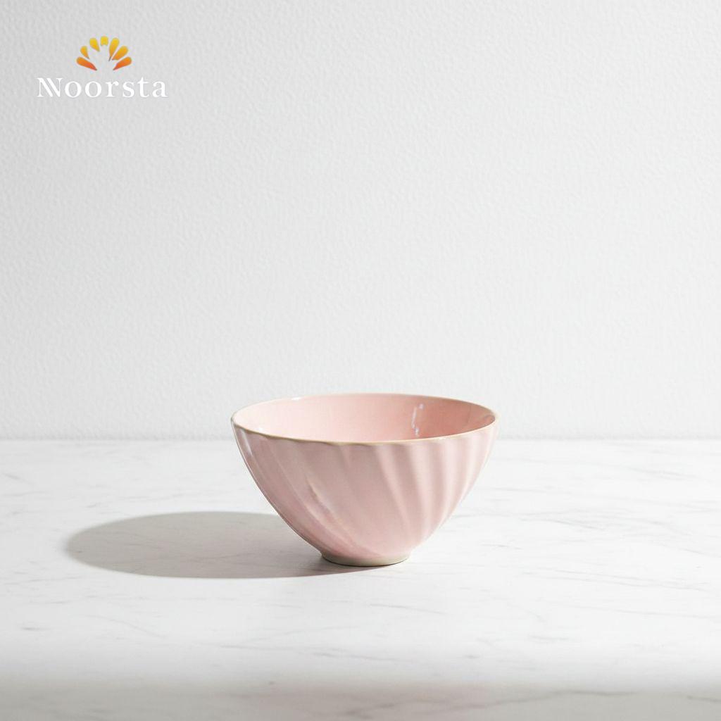 بولة بورسلين مموجة للشوربة والسلطة - Elegant Wavy Porcelain Bowl 16cm - Noorsta
