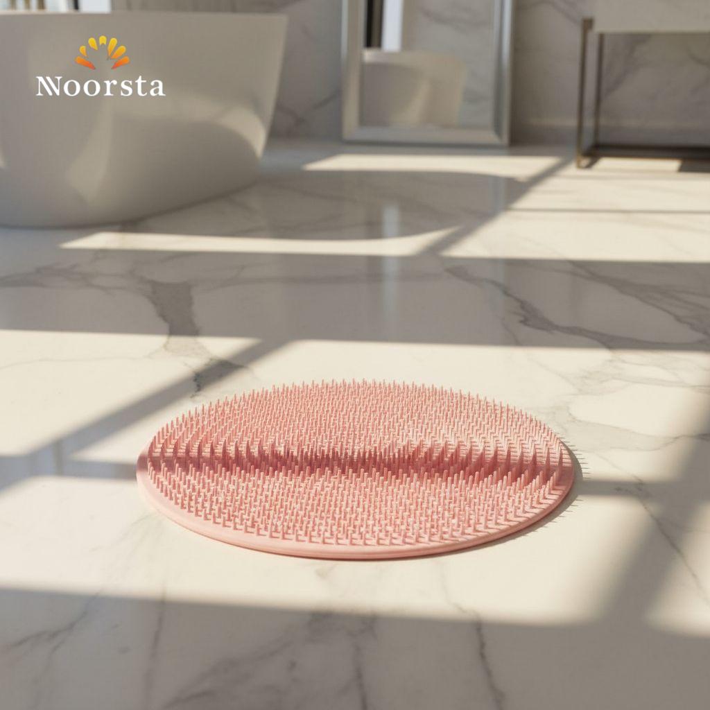 بادة جل سيليكون لتدليك القدم وتنظيف الجسم - Premium Silicone Foot Scrubber & Body Massage Mat - Noorsta