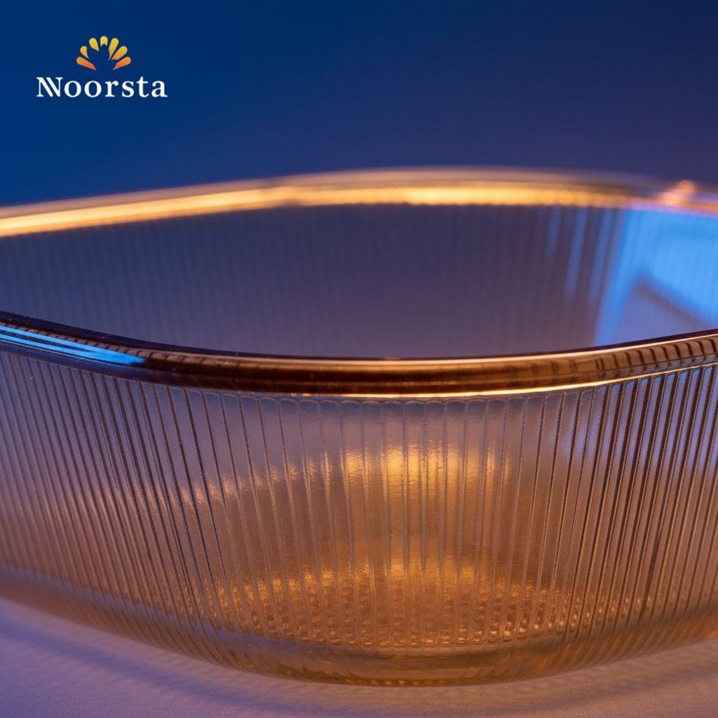 طاجن فرن بيركس مربع عسلي 2.4 لتر - Premium Square Amber Pyrex Baking Dish 2.4L - Noorsta