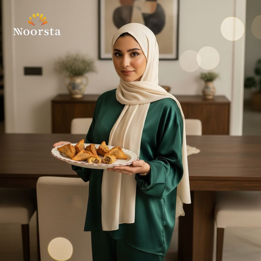 سرفيس تقديم بيضاوي كلاسيك شيك جدا لعزومات العيلة - Classic Oval Serving Platter with Floral Motifs - Noorsta