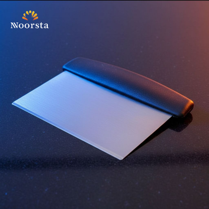 قطاعة عجين استانلس بمقبض متين - Versatile Stainless Steel Dough Scraper - Noorsta
