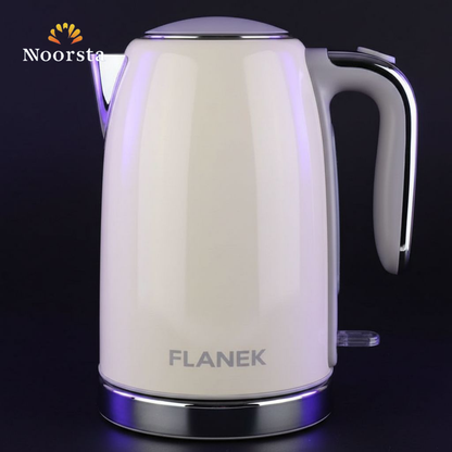 كاتيل فلانيك كريمي شيك للمطبخ - Modern Cream Flanek Electric Kettle 1.7L - Noorsta