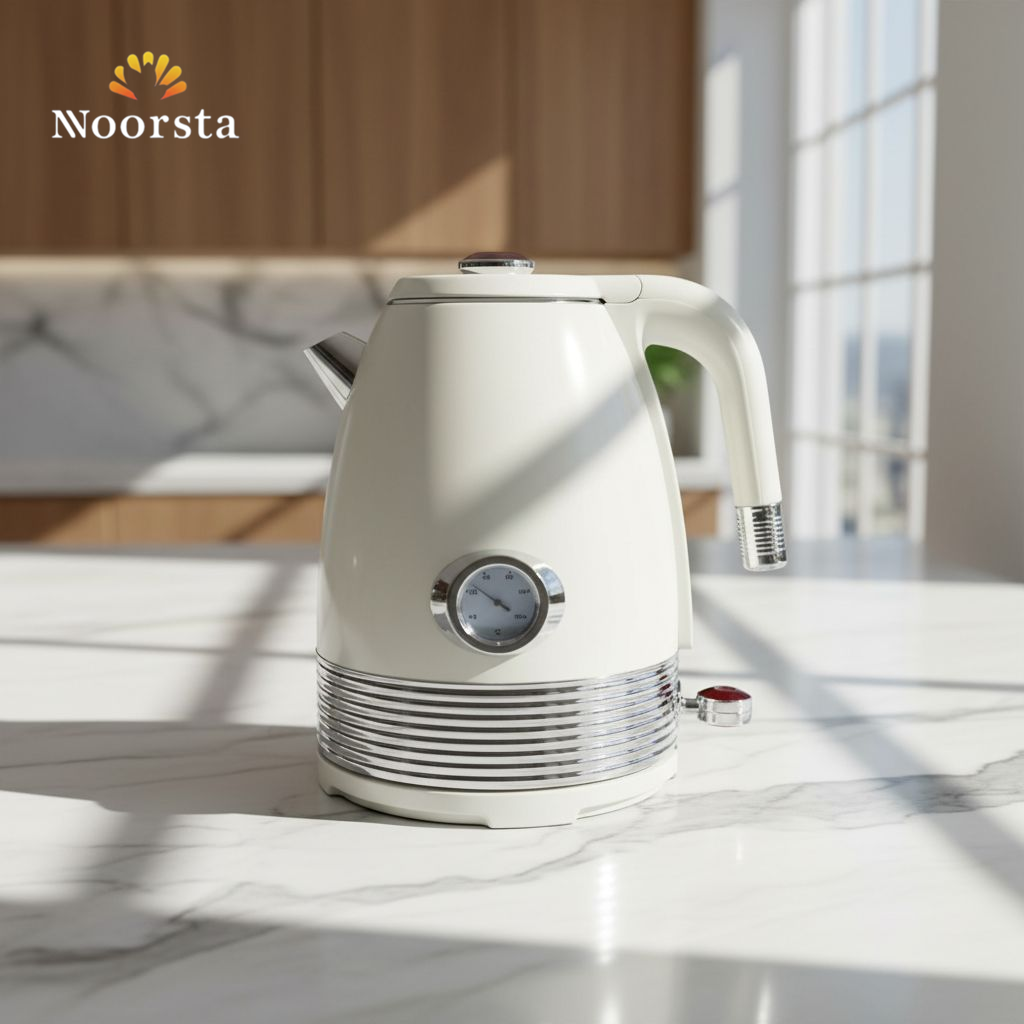 كاتيل إيدن شيك بمؤشر حرارة سعة 2 لتر - Retro-Chic Eden Electric Kettle with Temperature Gauge 2 Liters - Noorsta