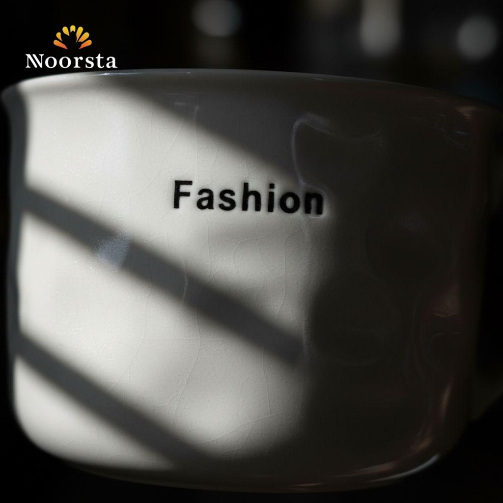 The Fashion Edition Textured Ceramic Mug - Monochrome Series