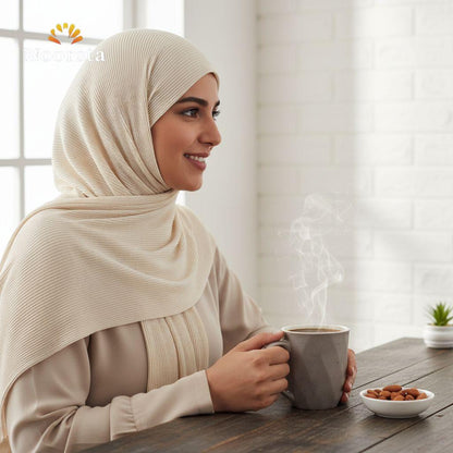 Nordic Faceted Speckled Stoneware Mug - Earthy Taupe