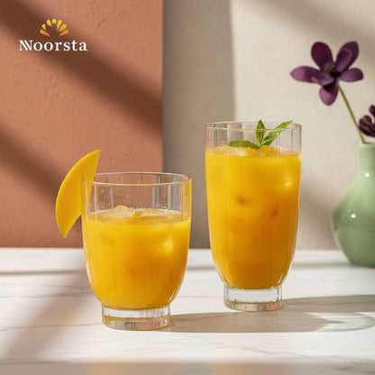 طقم أكواب زجاج مضلع أموري من باشاباتشي