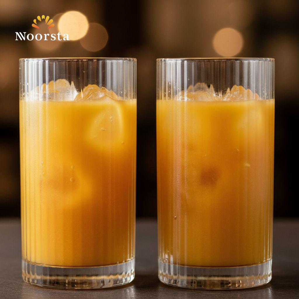 كوب زجاجي طويل مضلع فاخر من نورستا
