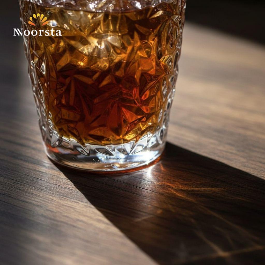 طقم كاسات عصير كريستال فاخر بنقشة الألماس