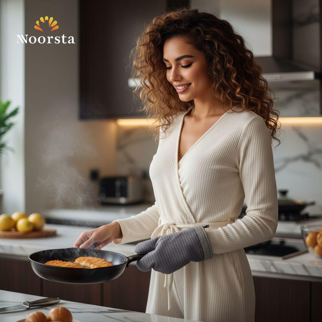 جوانتي مطبخ عازل للحرارة - Premium Heat-Resistant Oven Mitt - Noorsta