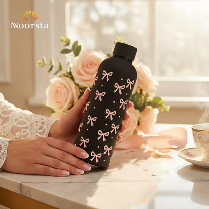 Midnight Ribbon Coquette Thermal Bottle