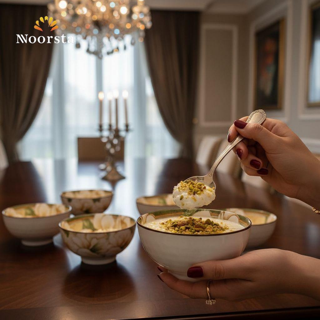 طقم بولات بورسلين أندلسي 6 قطع لجهاز العروسة - Authentic Andalusian Porcelain 6-Piece Bowl Set - Noorsta