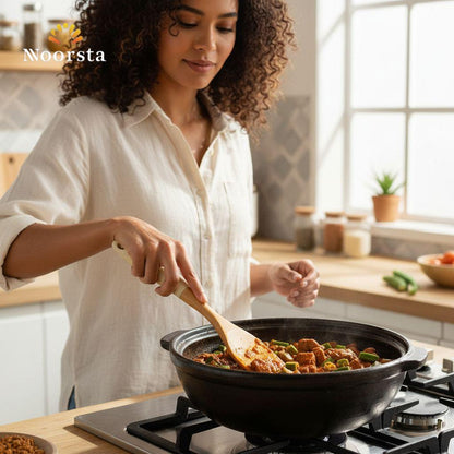 Premium Beechwood Spatula with Ergonomic Comfort Grip