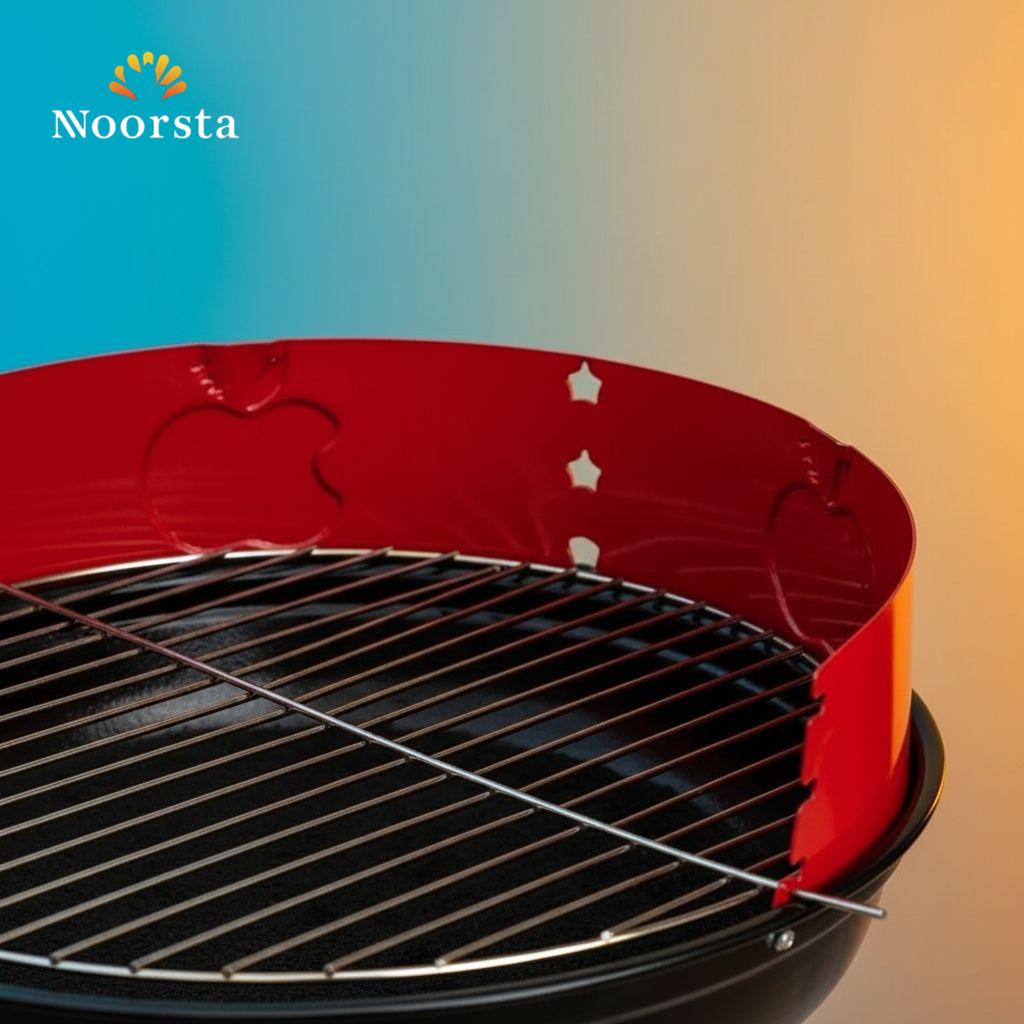 شواية فحم معدنية للرحلات والحدائق - Premium Metal Charcoal BBQ Grill - Noorsta