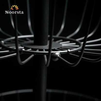 Noorsta™ Modern Matte Black 2-Tier Wire Fruit Basket & Organizer