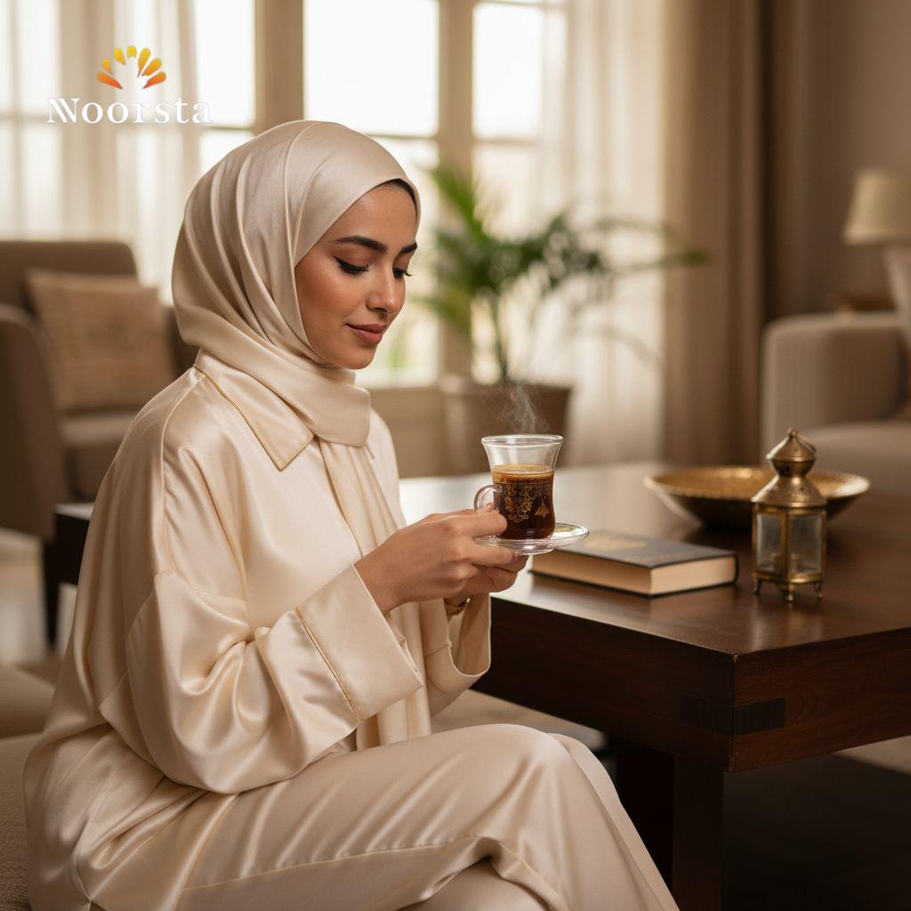 طقم فناجين قهوة استكانة قزاز بنقوش دهبي شيك - Classic 12-piece gold patterned glass istikana cup set - Noorsta