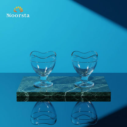 طقم كاسات ايس كريم تركي شيك - Elegant Pasabahce Ice Ville Glass Dessert Cup - Noorsta