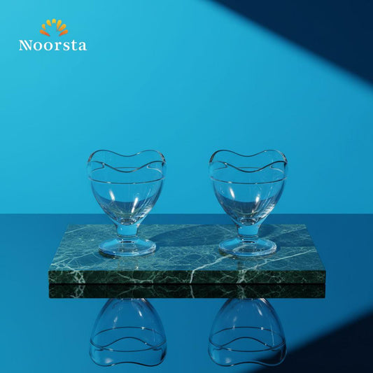 طقم كاسات ايس كريم تركي شيك - Elegant Pasabahce Ice Ville Glass Dessert Cup - Noorsta