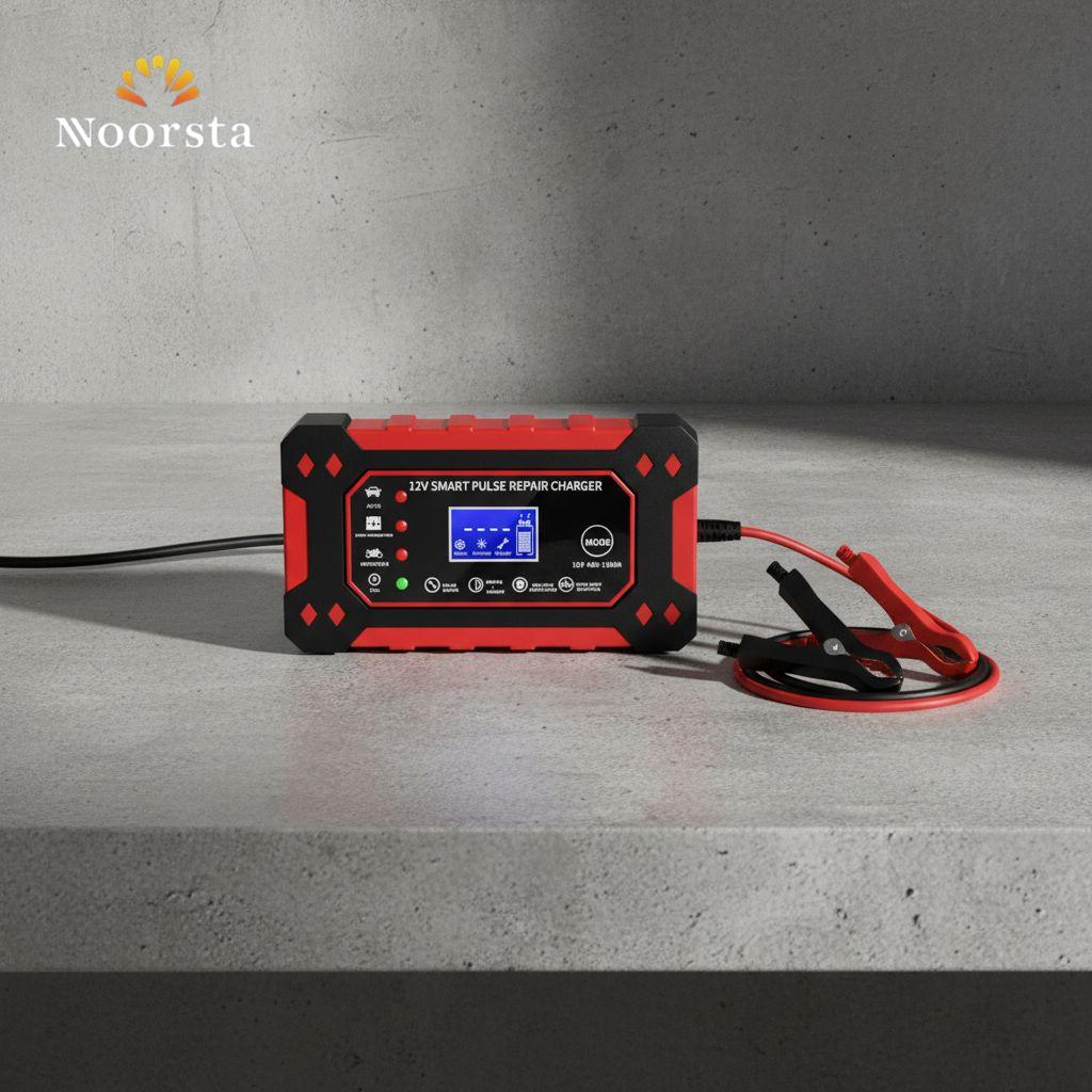 شاحن بطارية ذكي ومصلح للسيارات - Advanced 12V Smart Battery Charger - Noorsta
