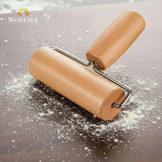 Artisan Handheld Wooden Pastry & Pizza Roller