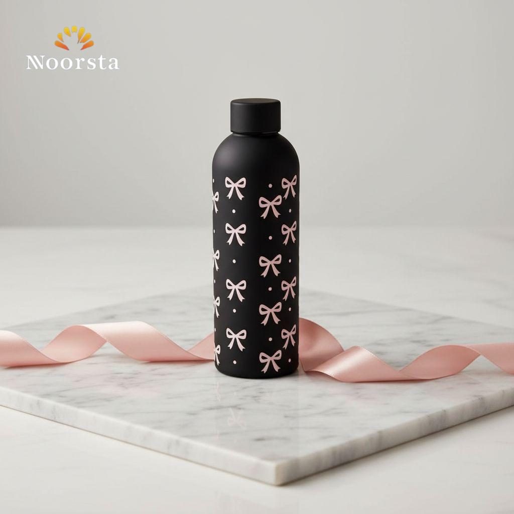 Midnight Ribbon Coquette Thermal Bottle