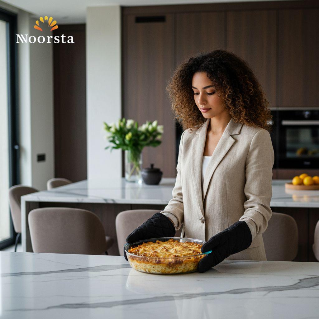 صينية بايركس مدورة غويطة فرنساوي للطبخ - Authentic French Pyrex Deep Round Baking Dish 25cm - Noorsta