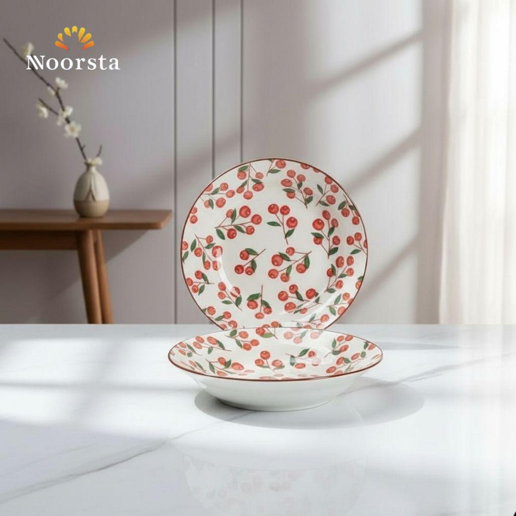 Heritage Cherry Motif Ceramic Dinnerware 26 cm